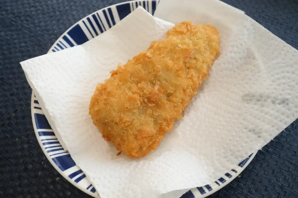 しっかりと衣がついた状態でカラッと揚がります