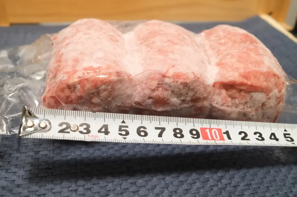 ハンバーグの大きさ